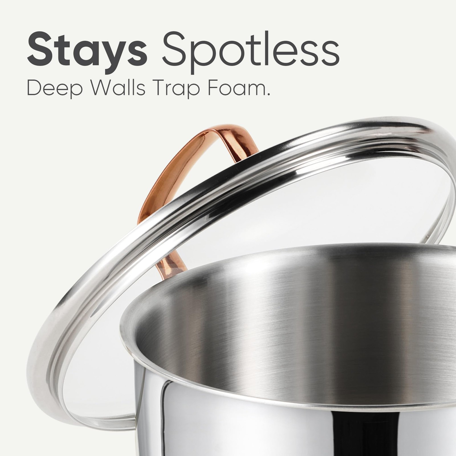 6 Qt Tri-Ply Stainless Steel Stockpot, Non-Toxic Stock Pot with Lid, Soup Pot…