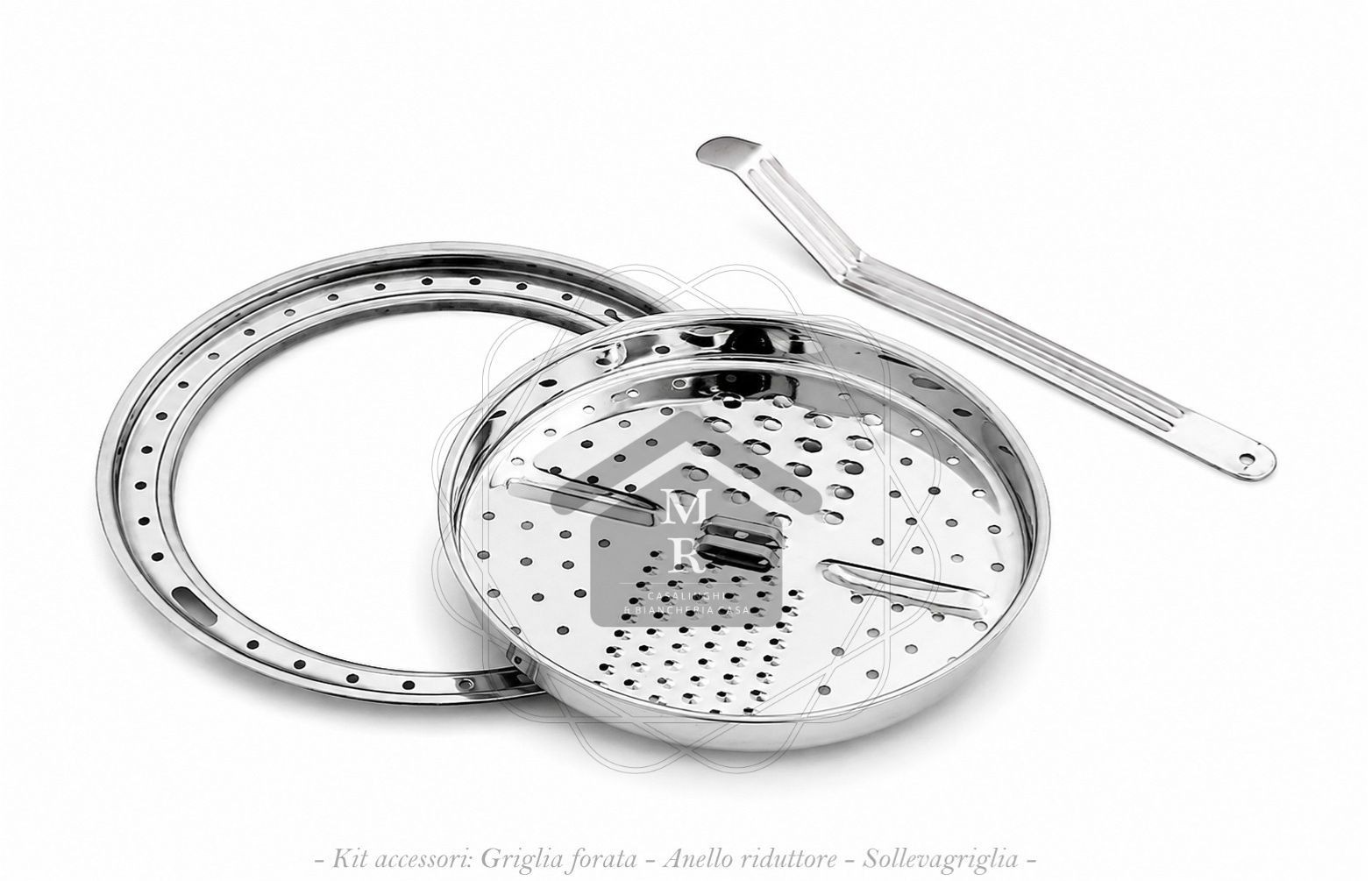 35 Piece MSBavaria 18/10 Stainless Steel Induction Cookware Battery Made in Italy
