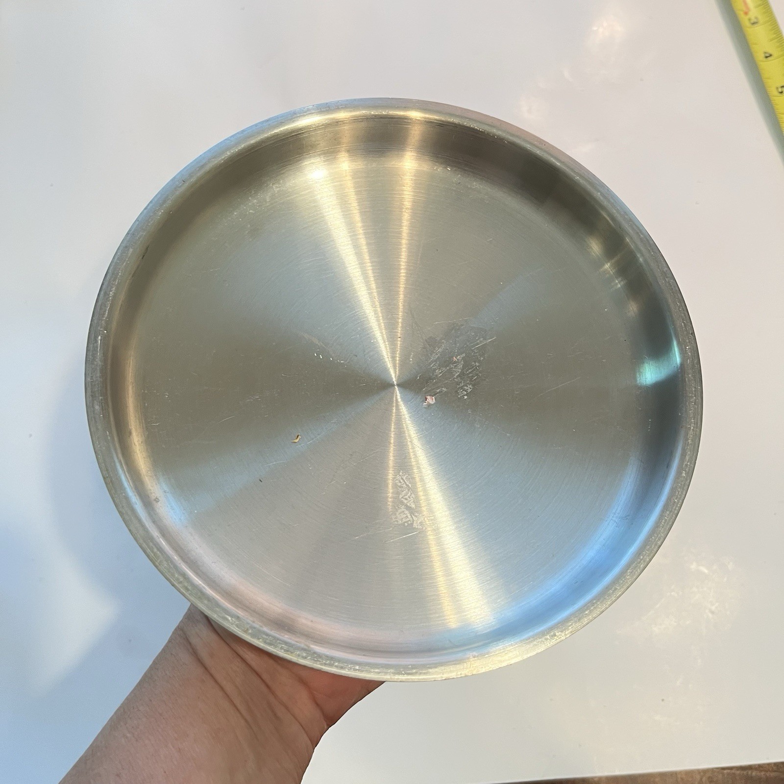 Royal Queen 3 Ply Multi Core Stainless Steel 1 qt With Lid Vtg SEE 8″