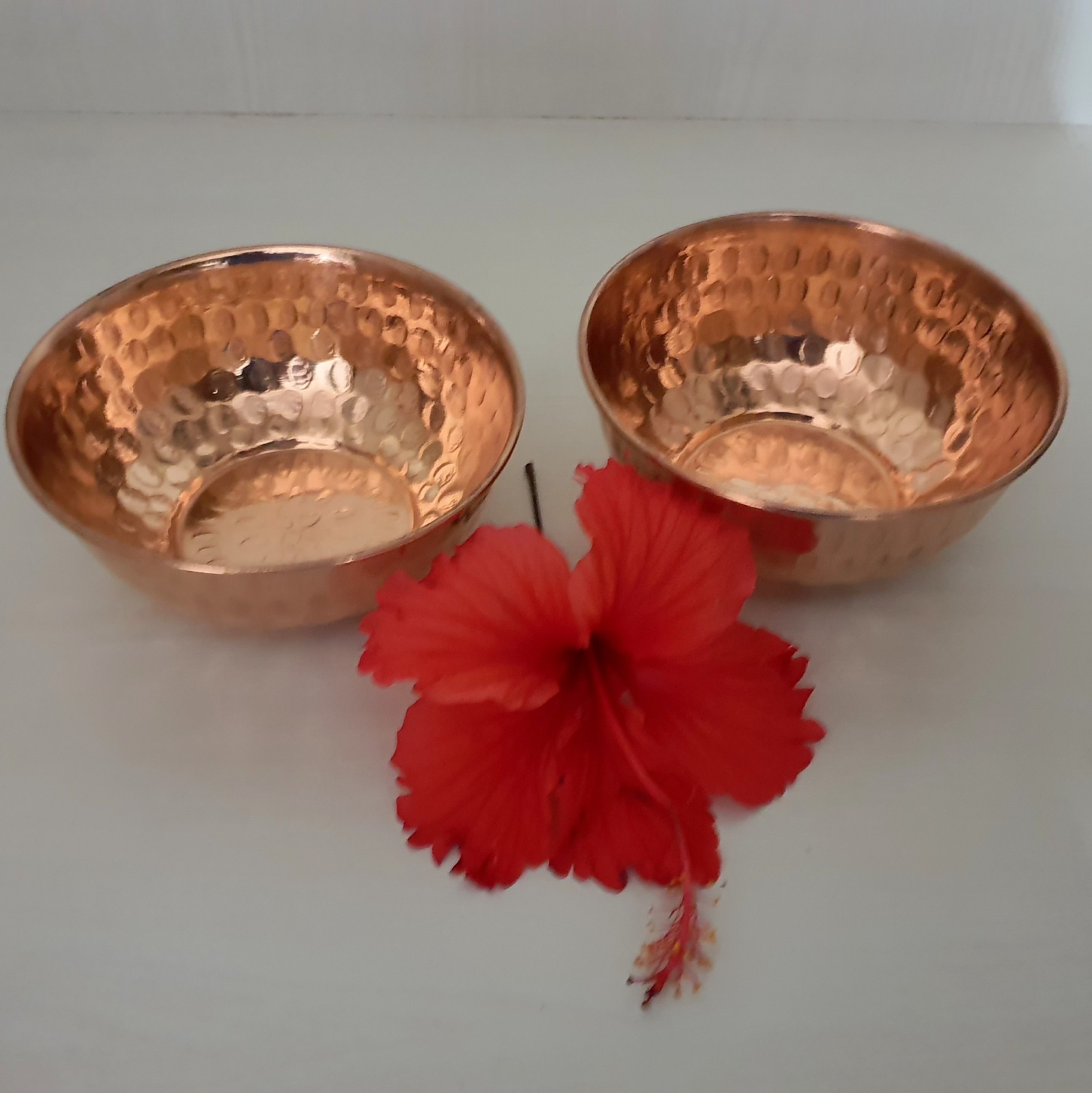 Pure Copper Fry Pan, Tadta Pan Kitchware, Homeware Tableware With 2 Serving Bowl