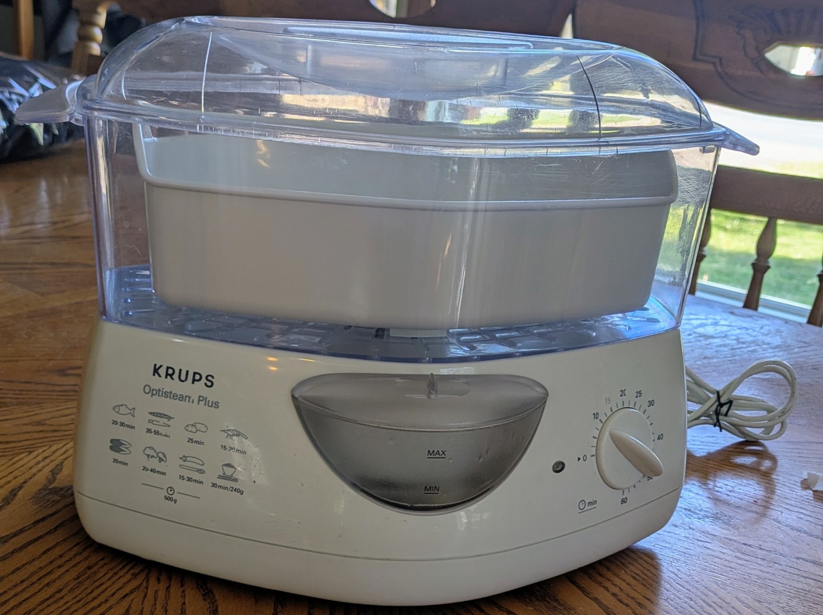 Krups Optisteam Plus Multipurpose Electric Steam Cooker Model 652- Tested Works