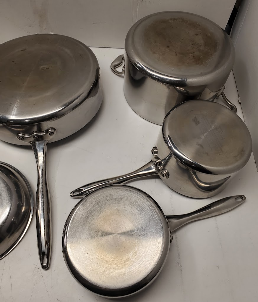 MasterClad 11pc Pro-Series Plus Ti-3 NONSTICK Stainless Steel 5-Ply Regal Ware