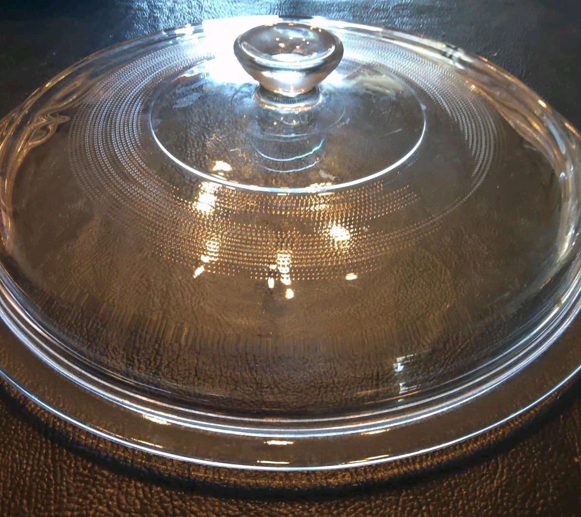 Clear Pyrex Crockpot Lid 9.25 In. Inner, 10.375 In. Outer Diameter Lid