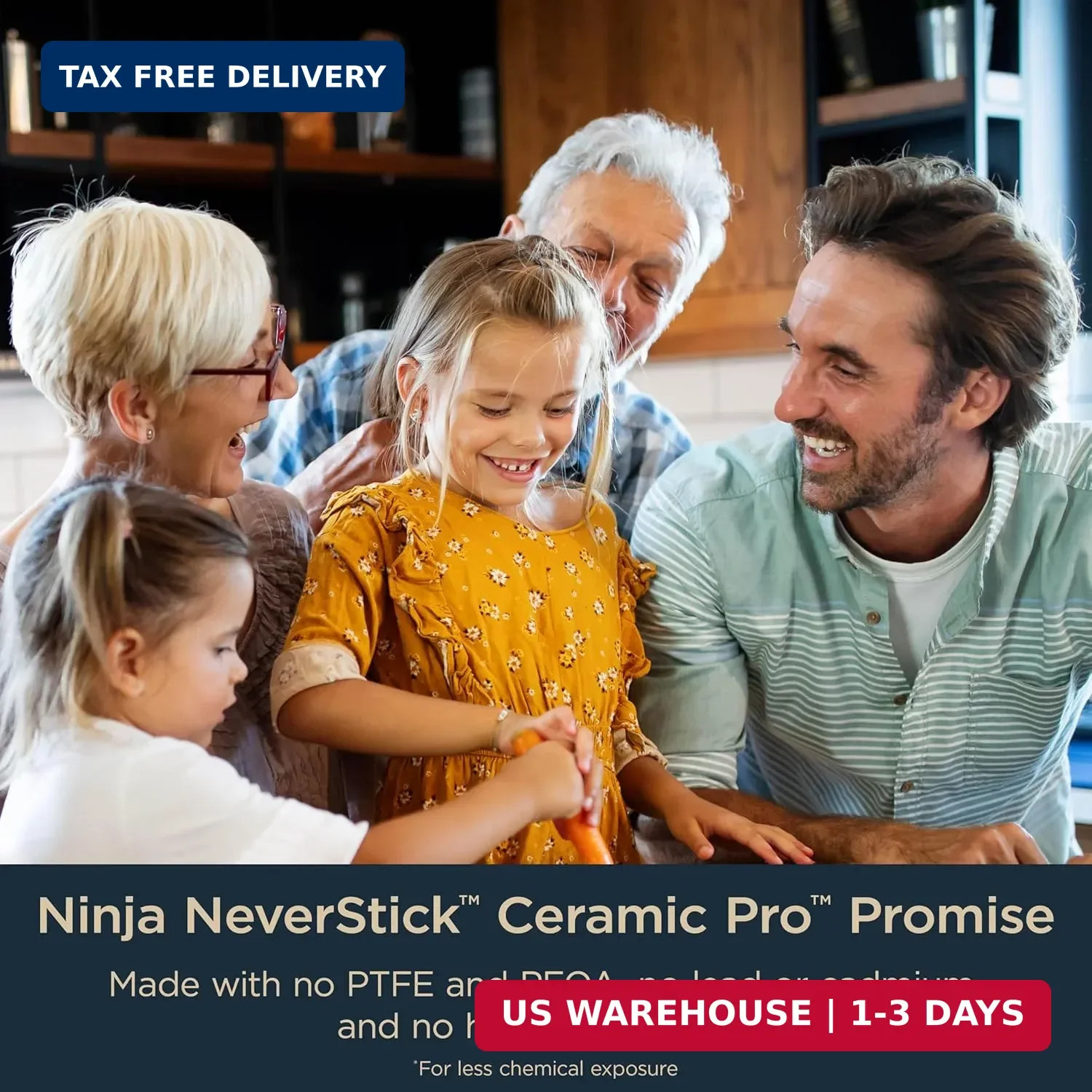 Ninja Ceramic Pro 10.25″ Fry Pan, NonStick Pan, Nontoxic, PTFE Free, Ceramic Coa