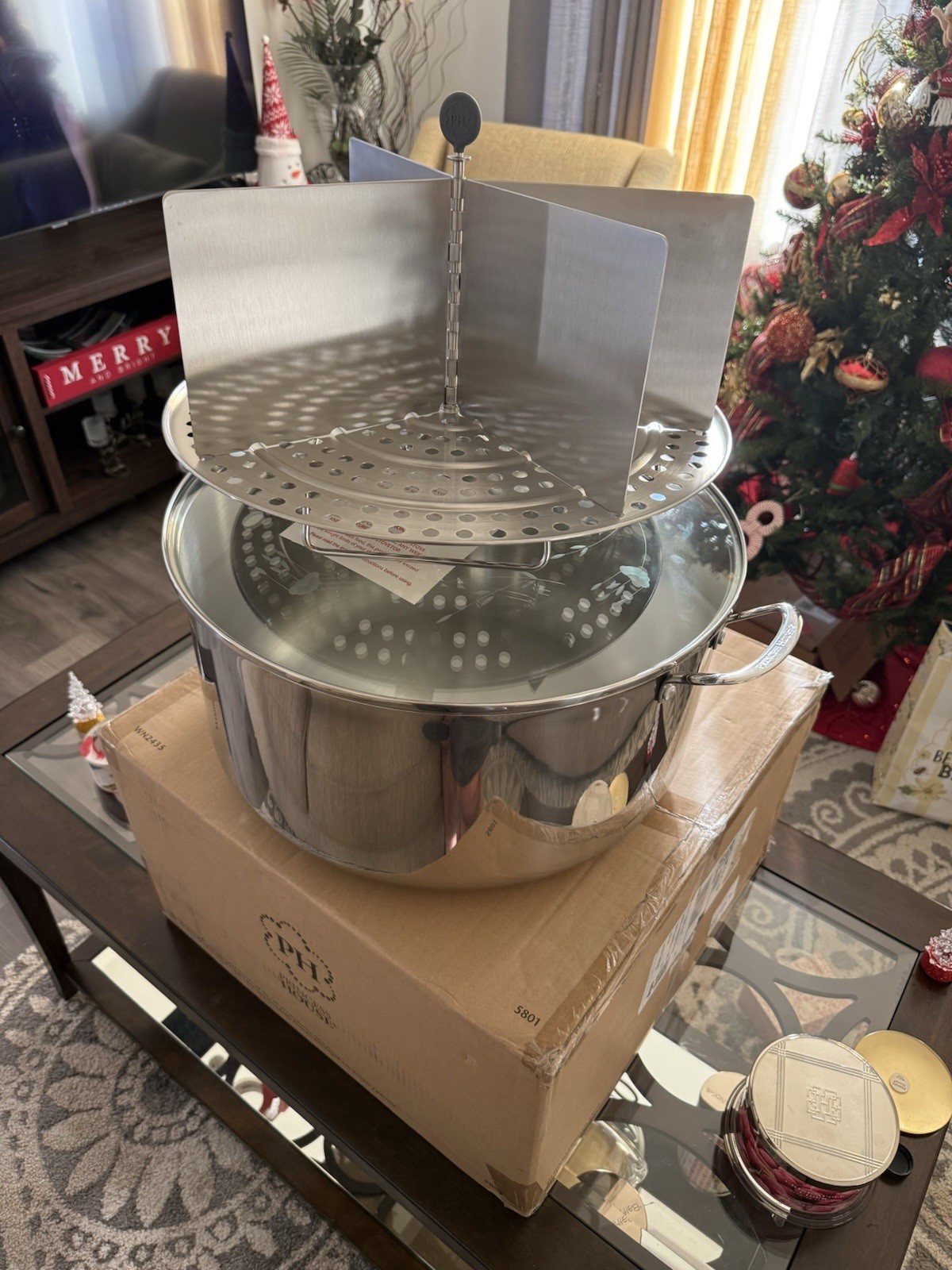 Princess House Heritage Stainless Steel Classic 32-Qt. Tamalera W/Divider #10370
