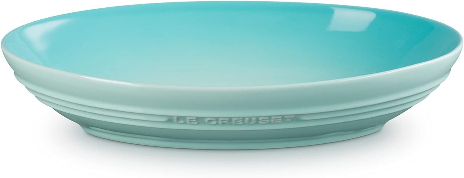 Le Creuset Oval Dish Deep Plate 23cm Cool Mint Heat and Cold Resistant Microwave