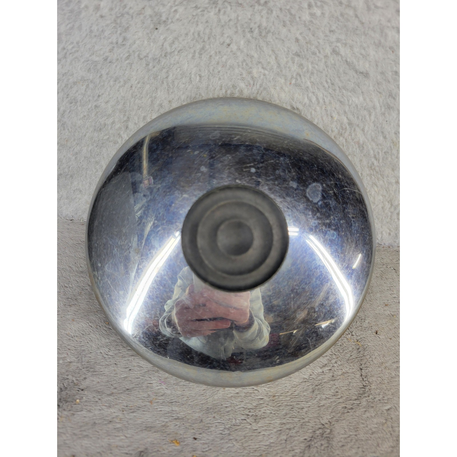 Vintage Revere Ware 5.25 Inch Stainless Steel Replacement Pot Lid Bakelite Knob