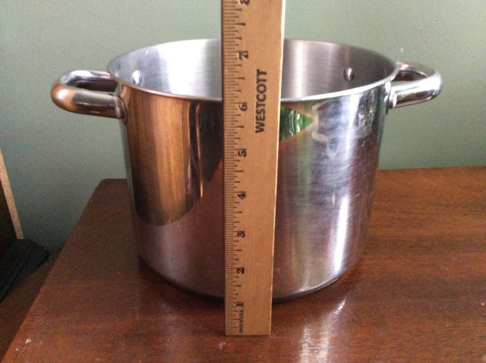 Basics Stainless Steel 5Qt Double Handle Stockpot 6″H X 8’W (NO LID)