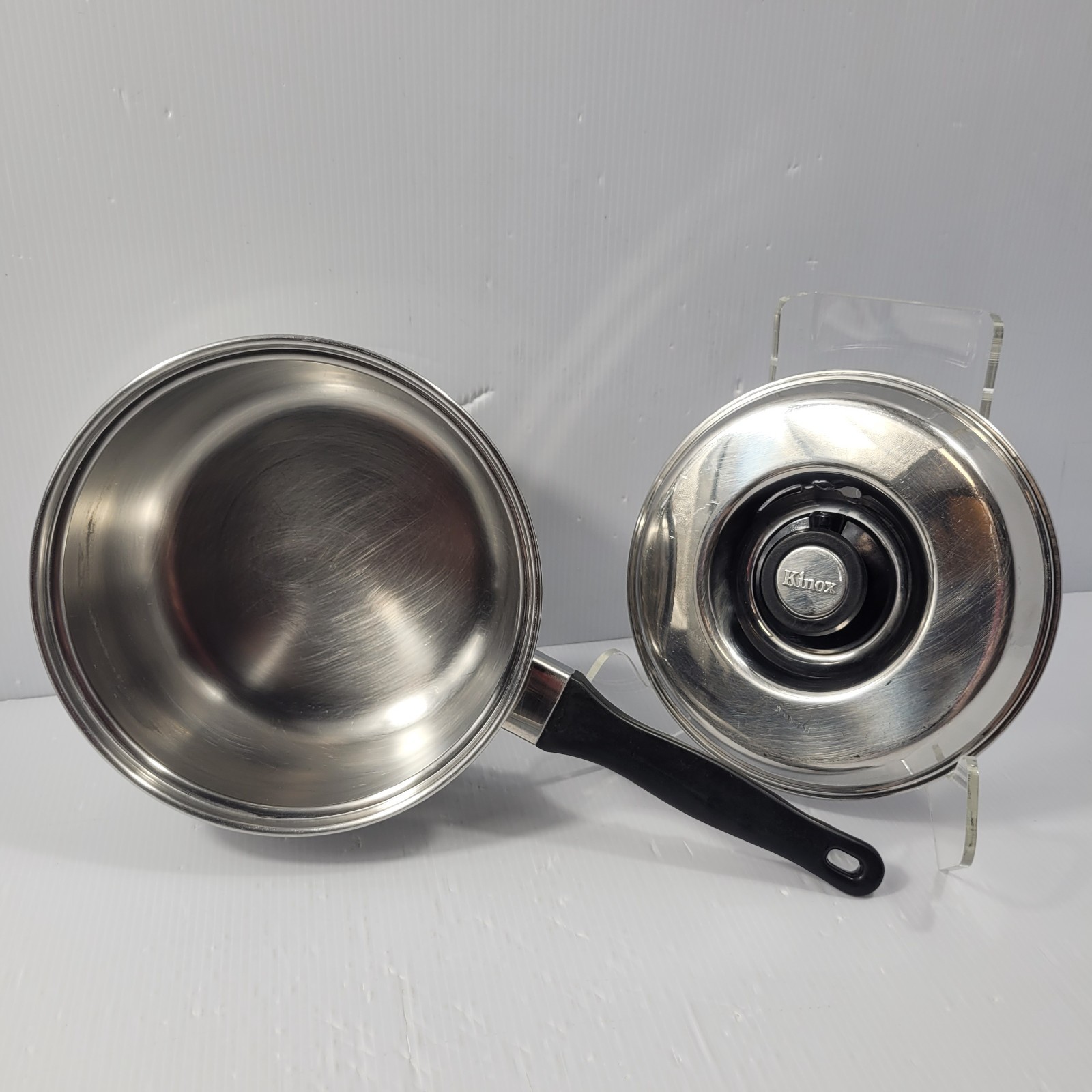VTG Heavy Duty Stainless Steel Saucepan w/Lid | 2 Qt | Adjustable Steam Vent