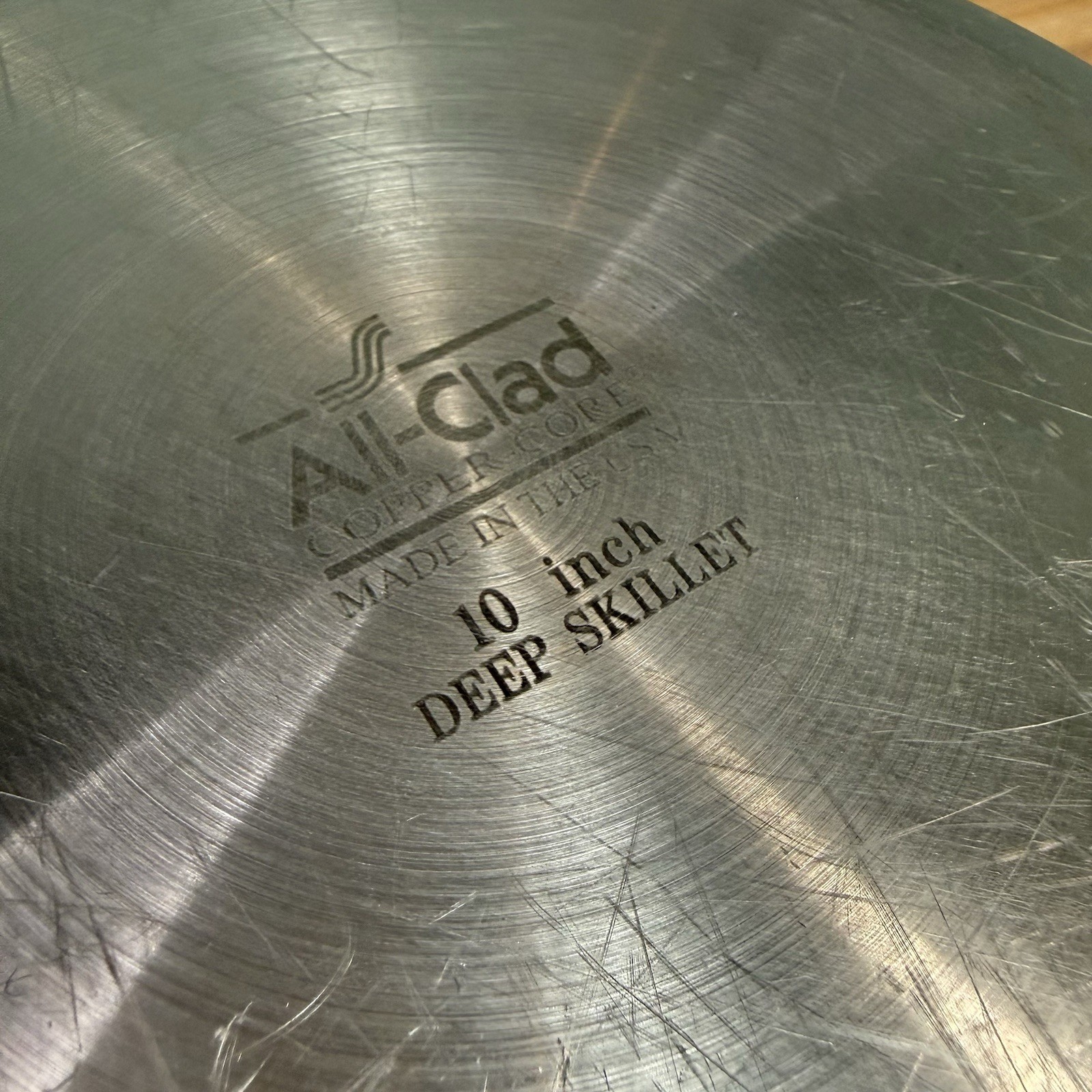 VTG ALL CLAD Copper Core 10 Inch Deep Skillet First Edition Extremely RARE -Read