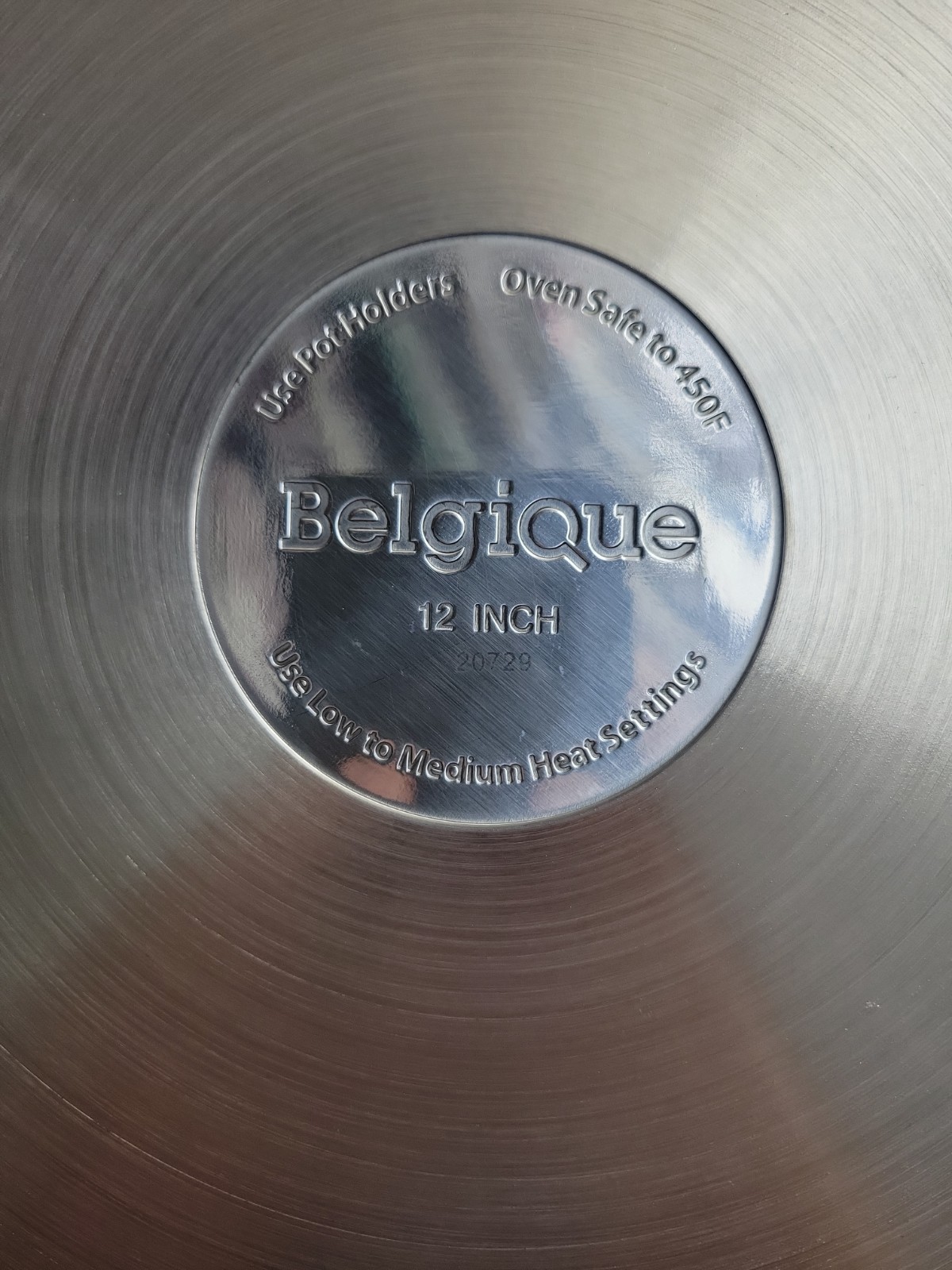*RARE* BELGIQUE – STAINLESS STEEL – 12″ OPEN FRYPAN – 20729 – BRAND NEW W/ BOX!