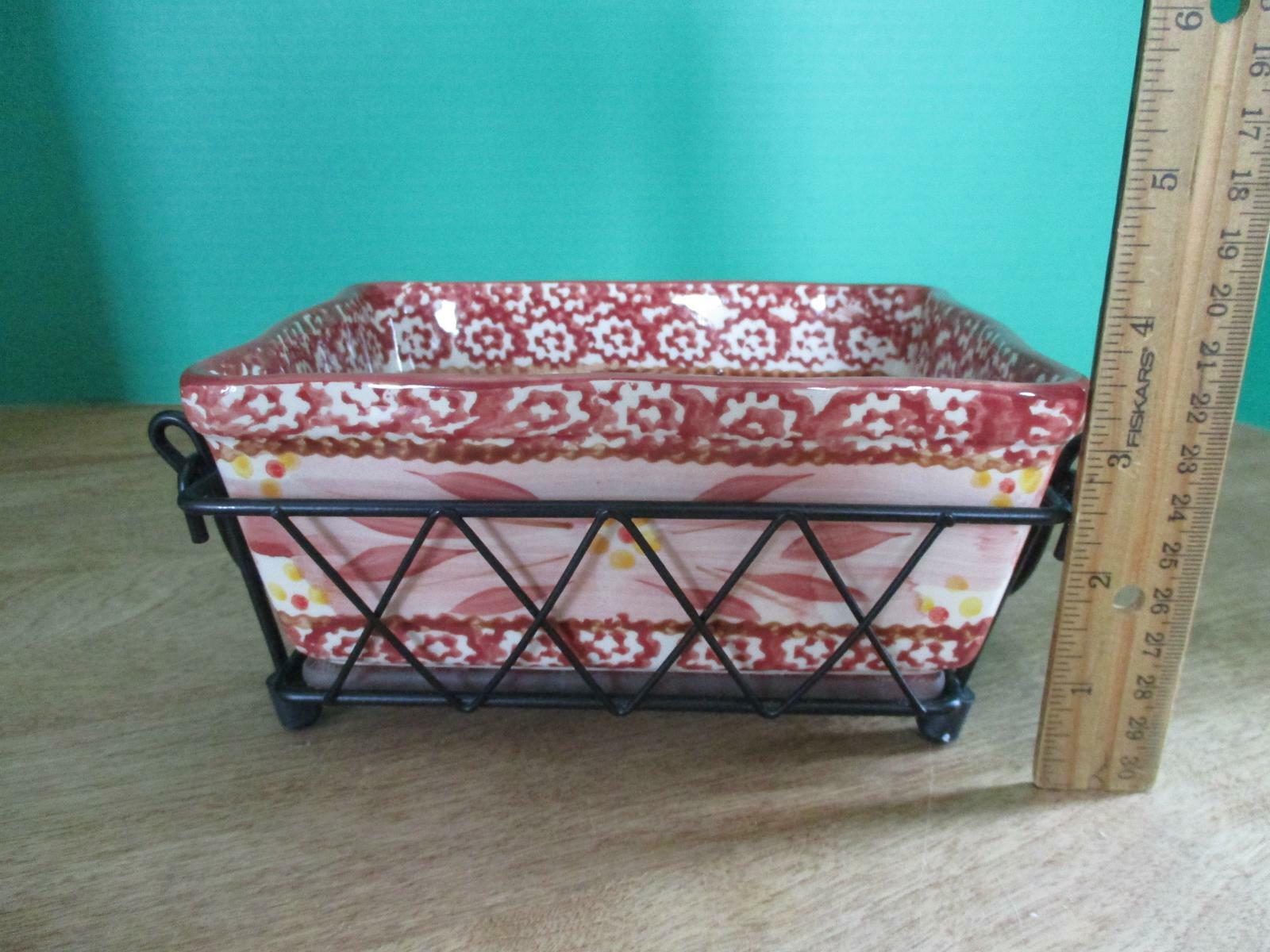 Temp-tations Bakeware 1 Quart Casserole with Trivet, Rack and Storage Lid