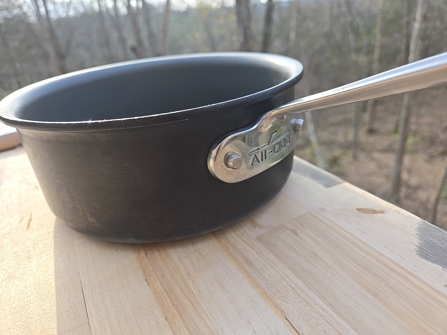 All Clad 2QT/1.9L Hard Anodized Sauce Pan Without Lid