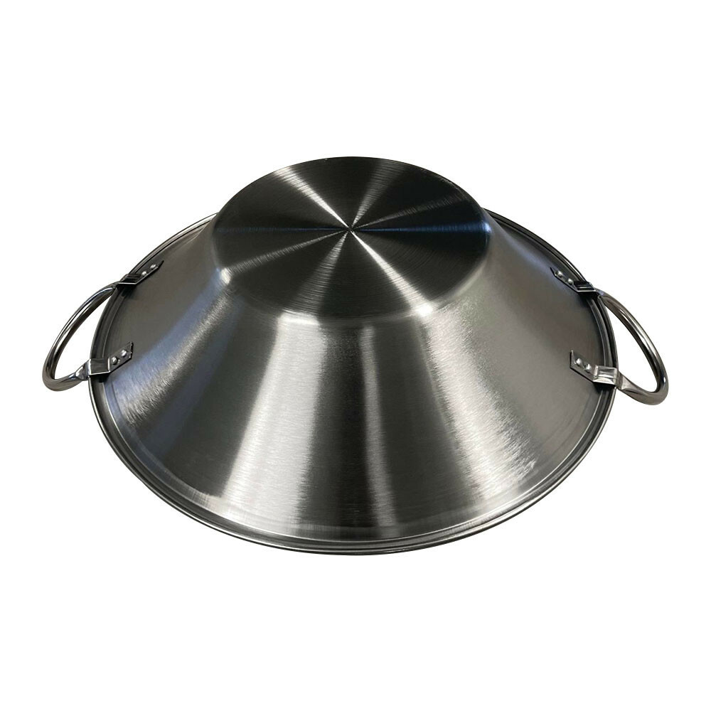 30-3/4”L x 24-5/8”W x 9-1/2”H Carnitas Cazo Stainless Steel Caso Pot Pan Wok