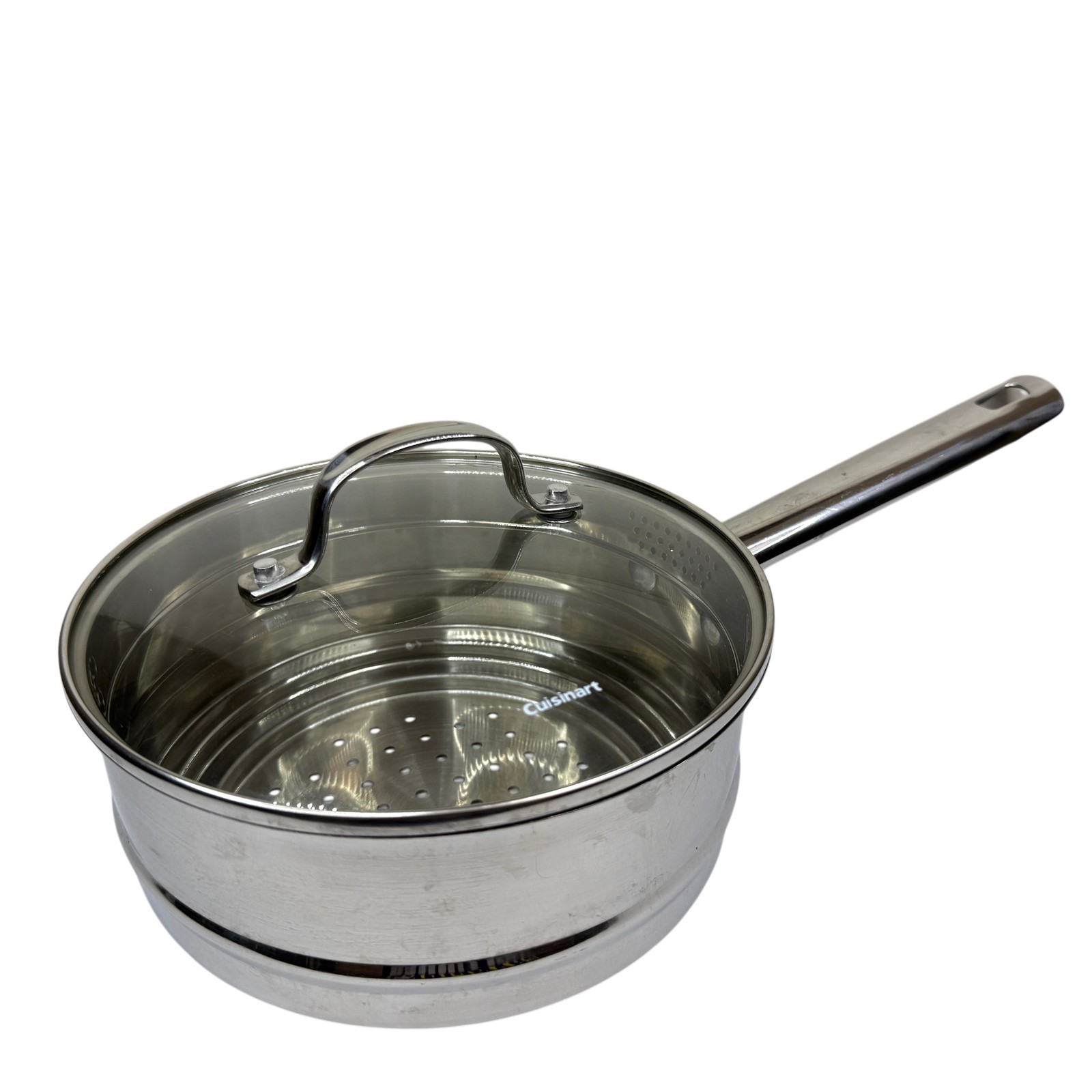 Cuisinart Stainless Steel Universal Steamer Pot w/ Glass Lid 20cm Pan Cookware