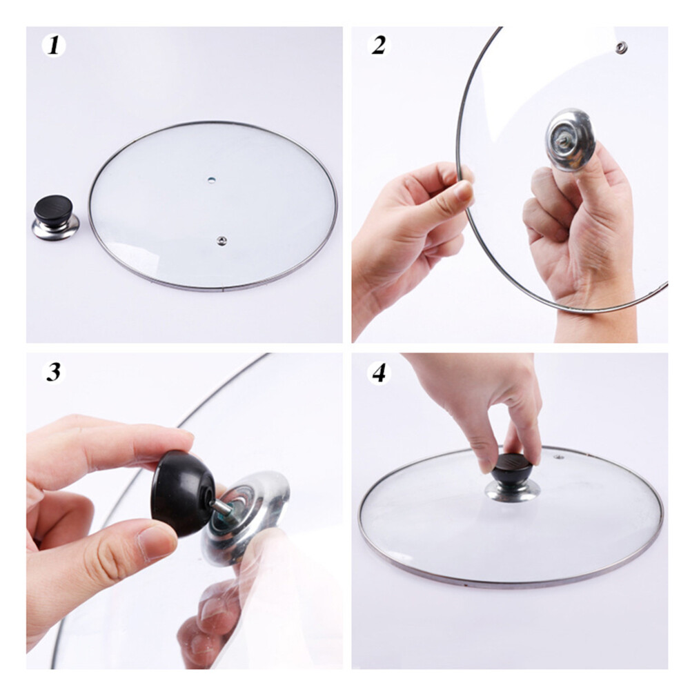 3Replacement Knob Handle For Glass Lid Pot Pan Hooding Cookware Kitchen