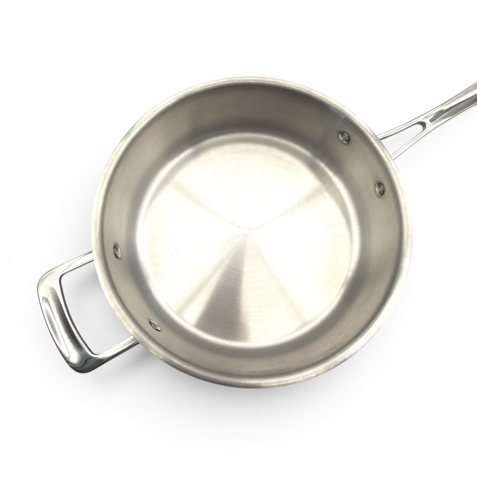 Italic 3Qt Stainless Steel Clad Saucier Pan With Lid