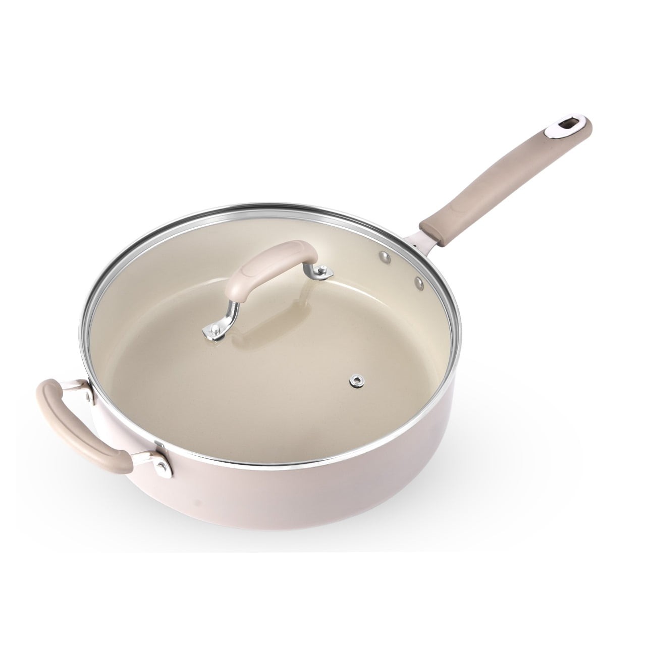 4.7QT Jumbo Cooker with Lid Heavy Gauge Ceramic
