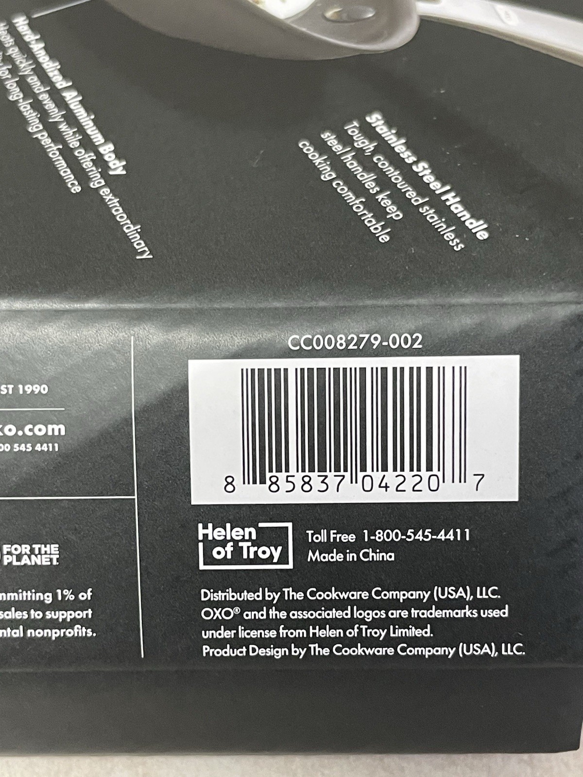OXO Enhanced 8″ Frying Pan Skillet, PFAS-Free Ceramic Nonstick, Black