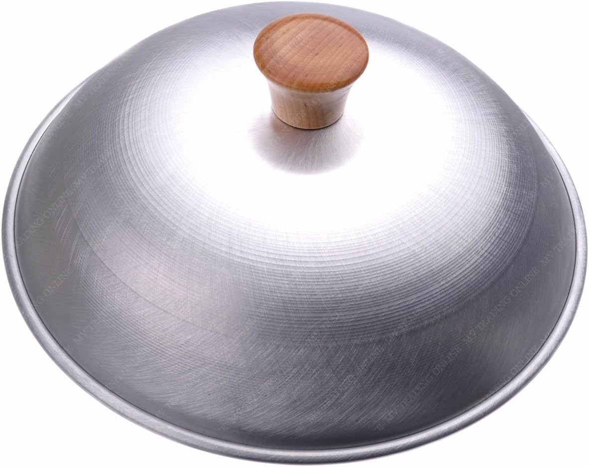 Aluminum Round Wok Lid Cover 18 Gauge, USA Made