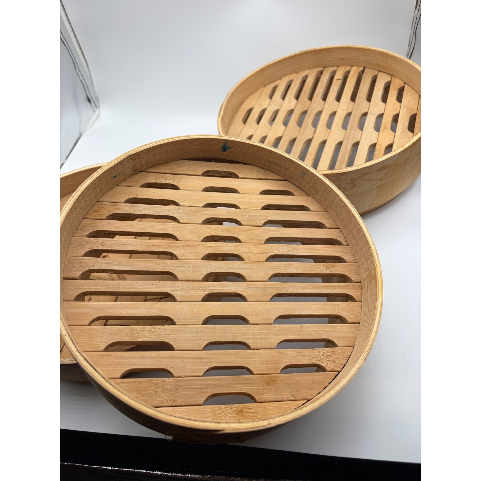 8″ Bamboo Steamer Basket 2-Tier with Lid Asian Cooking Dumpling Bao