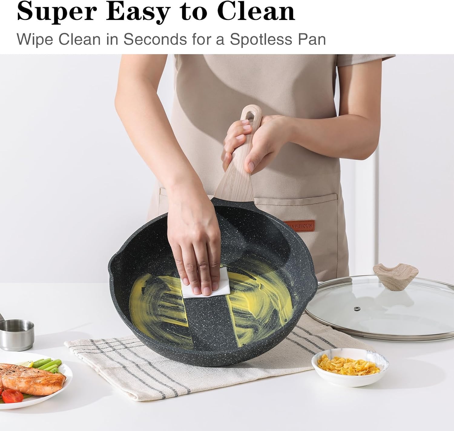 Stay-Cool Nonstick Pan Set with Lids: Healthy Cooking, Collected 8, 9.5, 11 Inch