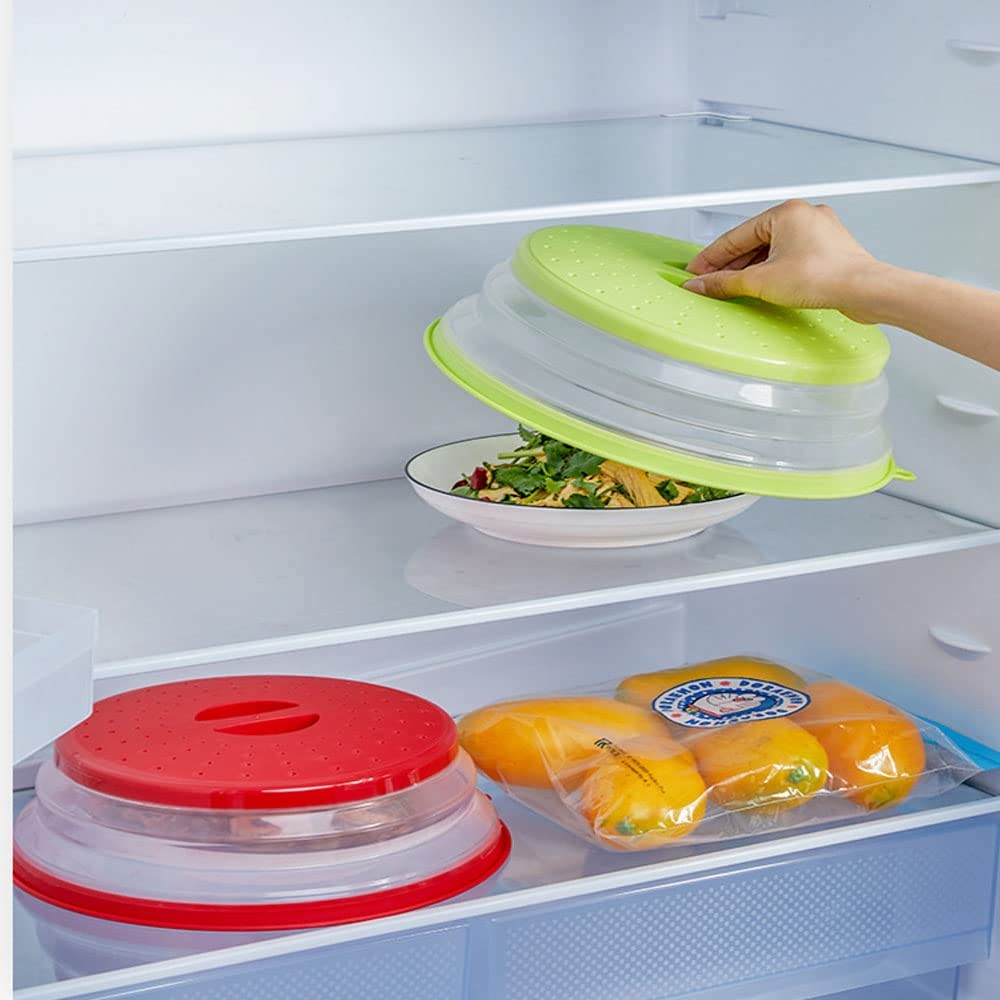 Collapsible Microwave Splatter Cover, 10.5 Inch, Dishwasher-safe, Microwave P…