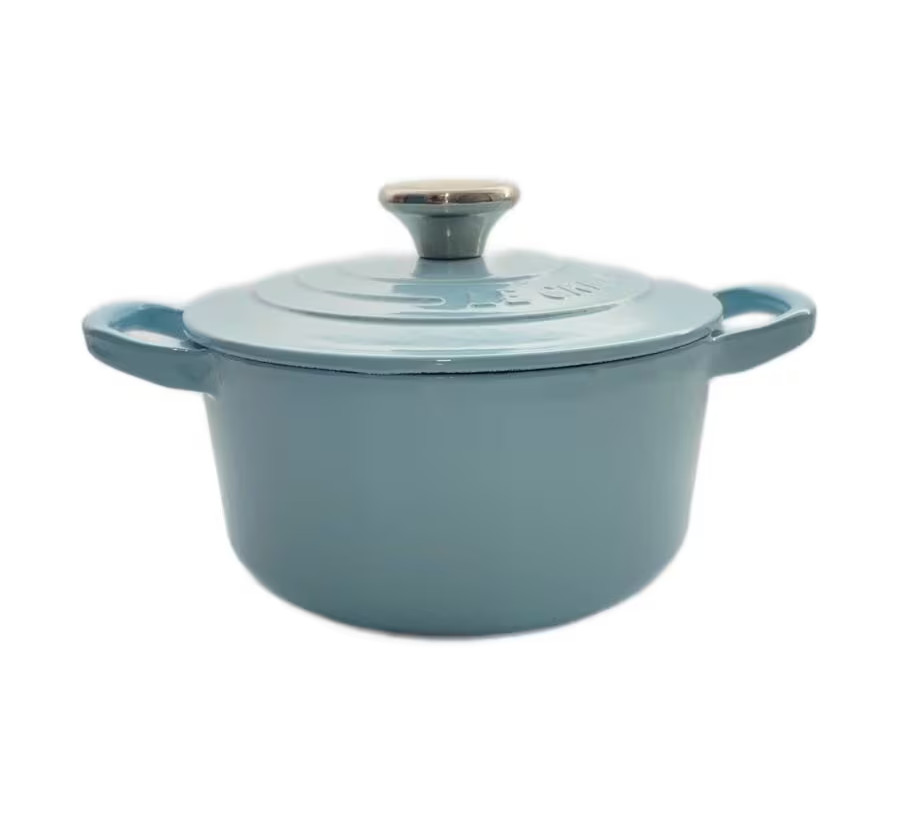 Le Creuset Cocotte Ronde 14cm 5.5 In 1 qt Satin Blue Enamel Cast Iron