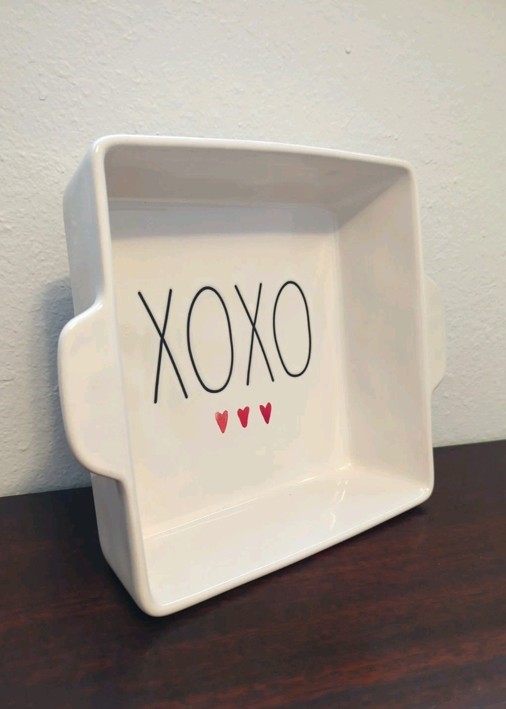 Casserole Baking Serving Dish Rae Dunn XOXO ❤️ ❤️ ❤️ 9×9”