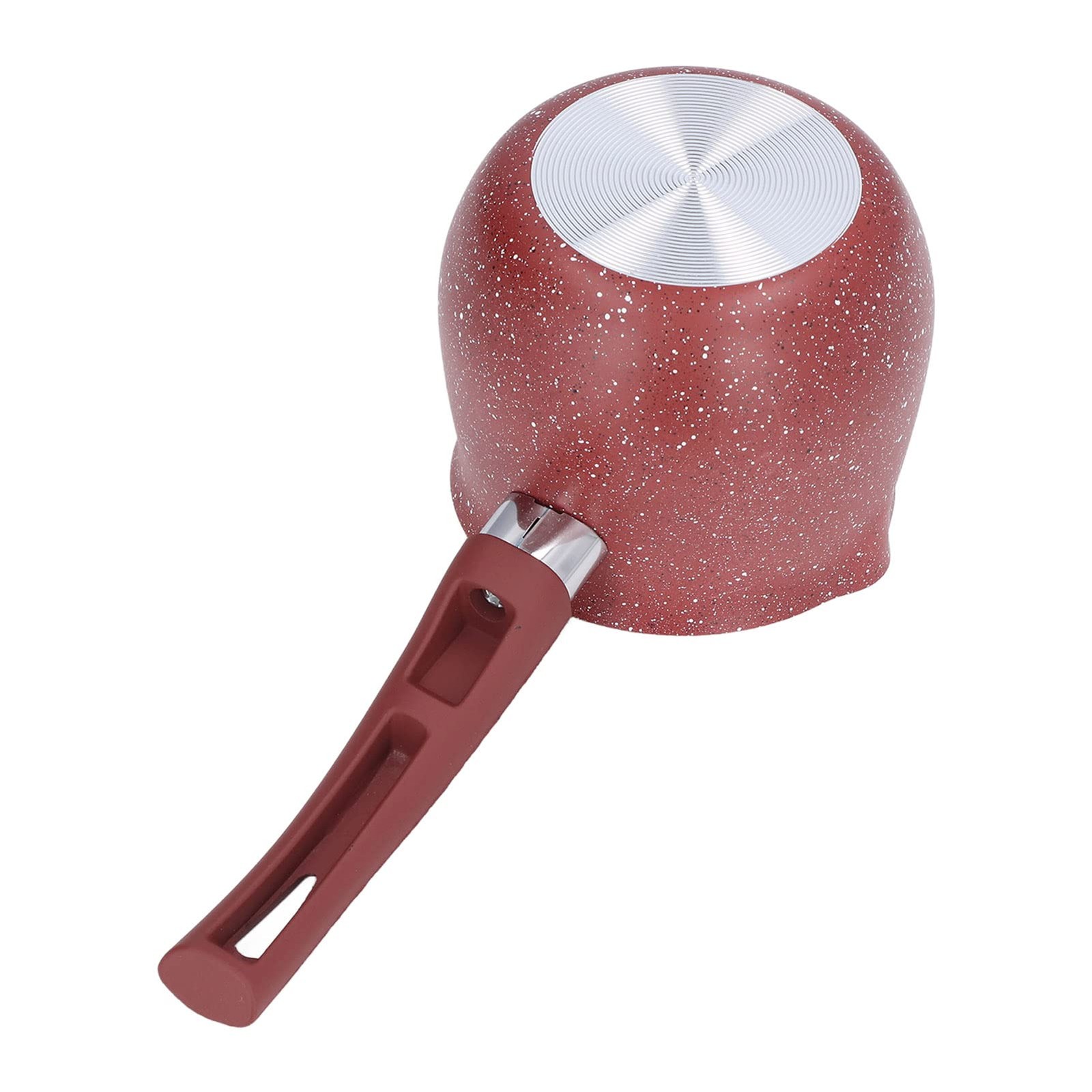 Milk Pot Mini Single Handle Coffee Warmer Boiling Aluminum Alloy Non Stick Red