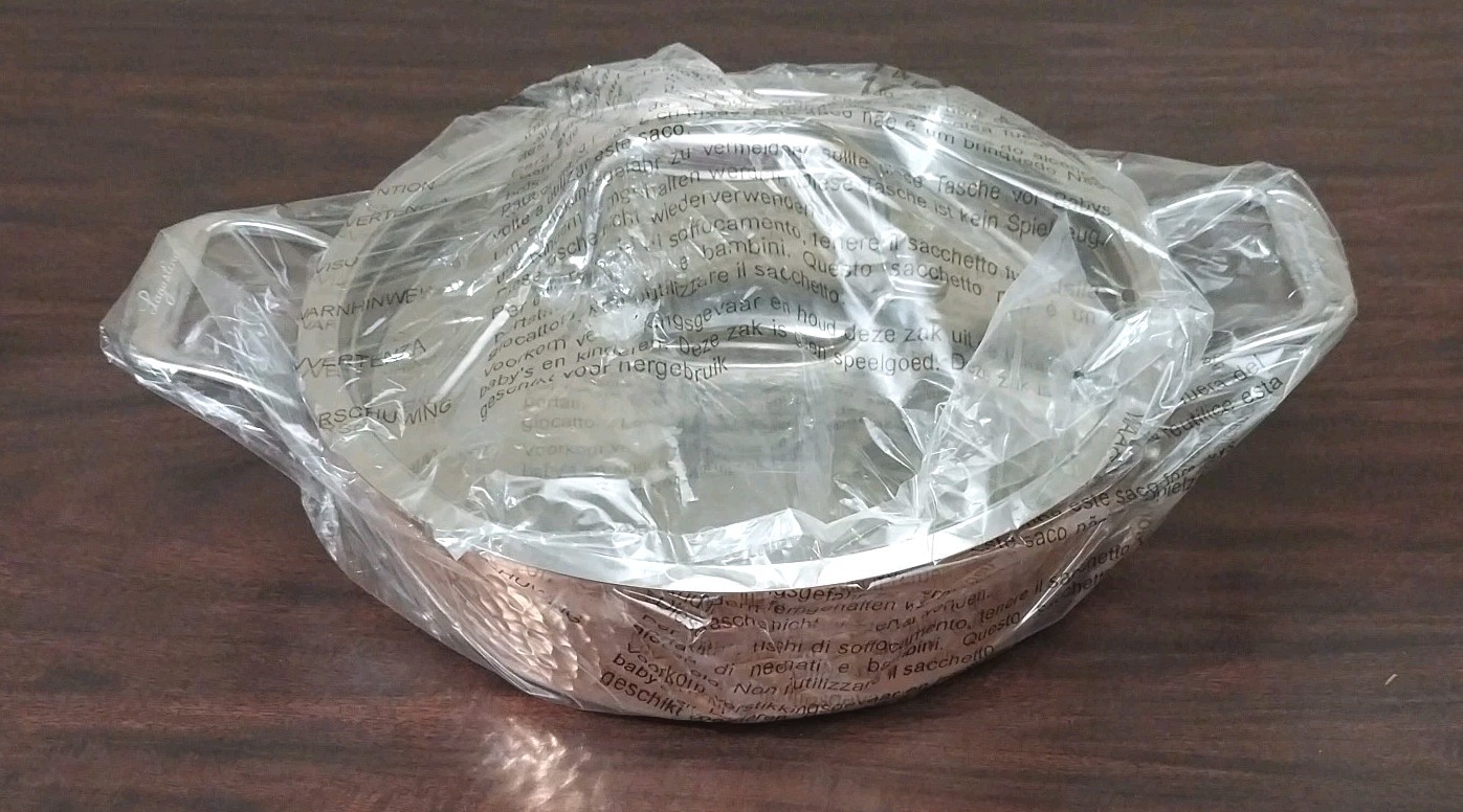 Lagostina MARTELLATA HAMMERED COPPER 3Qt Covered Casserole New Open Box 📦
