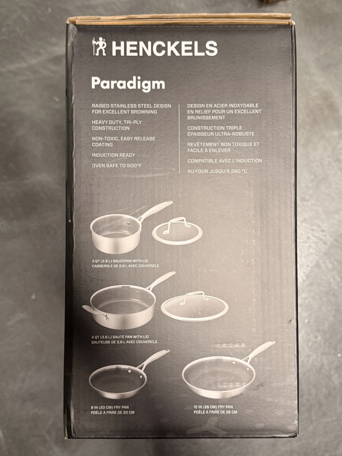 Henckels 6 Piece Paradigm Hybrid Ceramic Nonstick Cookware Set