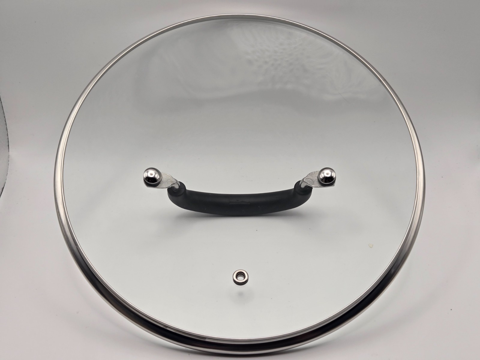 Tempered Glass Round Replacement Lid 7.5″ OD 6-7/8″ ID Cool Touch Handle