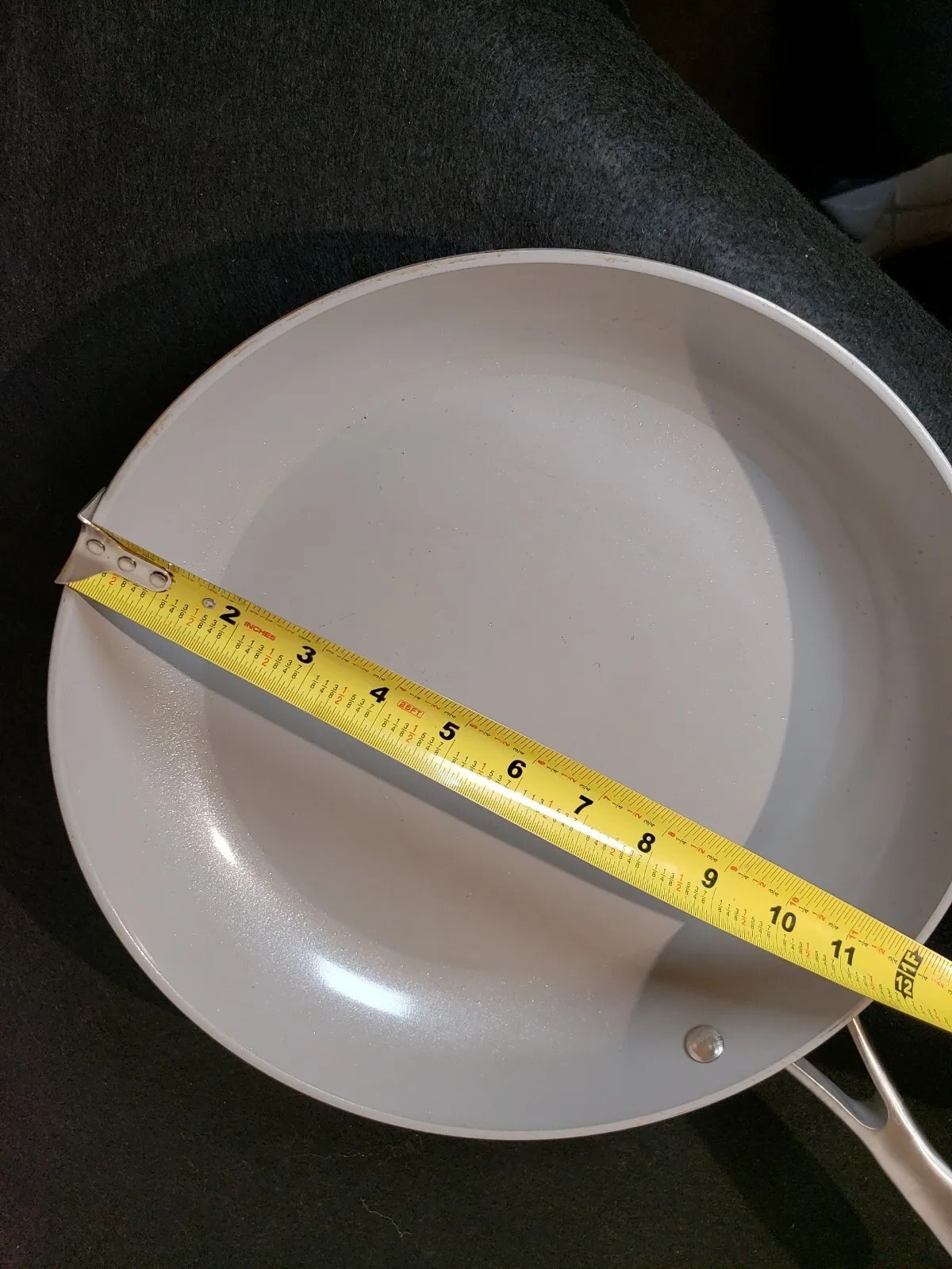 TeChef, 12″ Ceramic Nonstick Frying Pan Skillet, Preowned