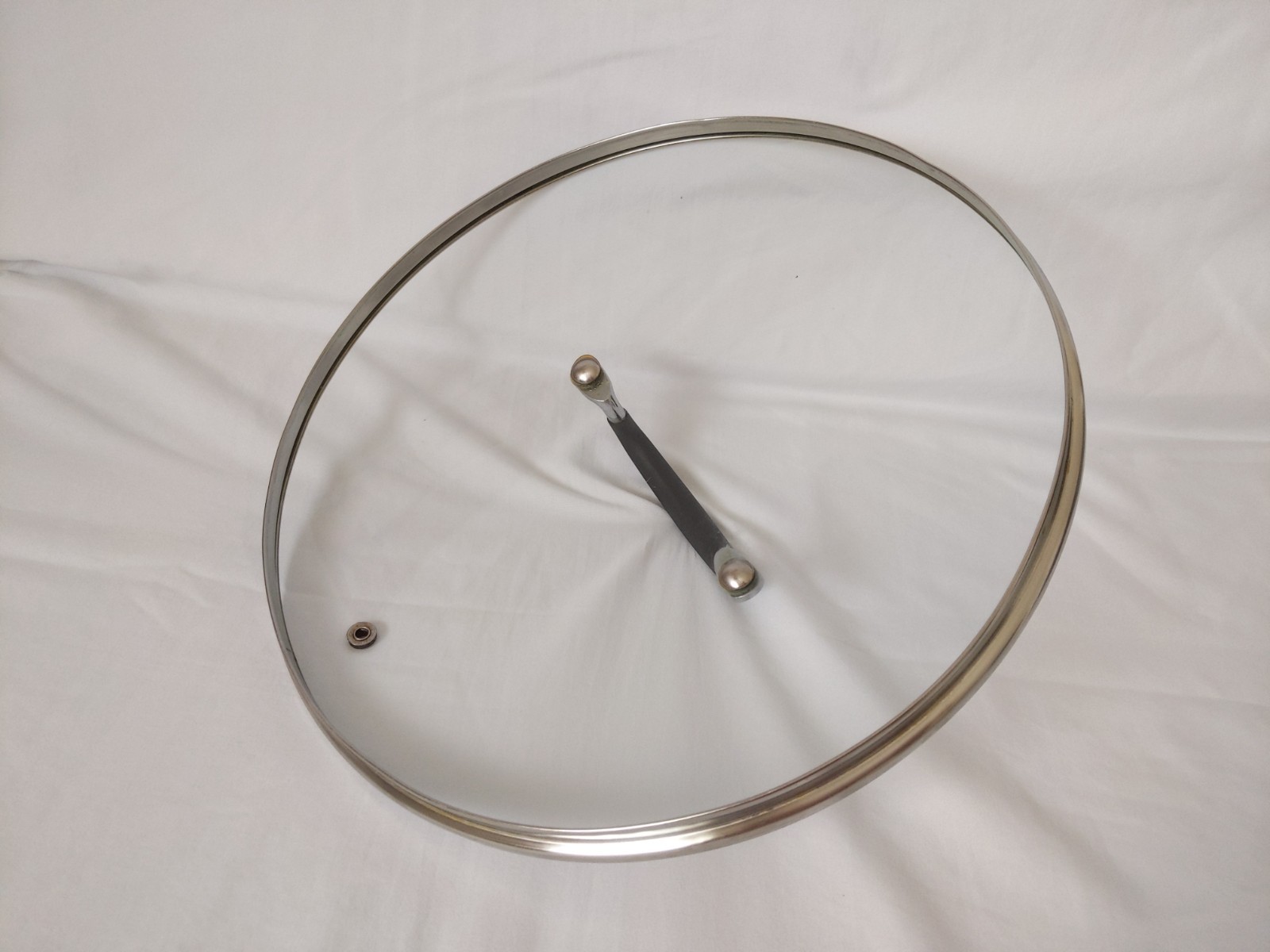 Glass Pot Pan Saucepan Lid Replacement Round Rim: 11.5 in Large Cookware Glass