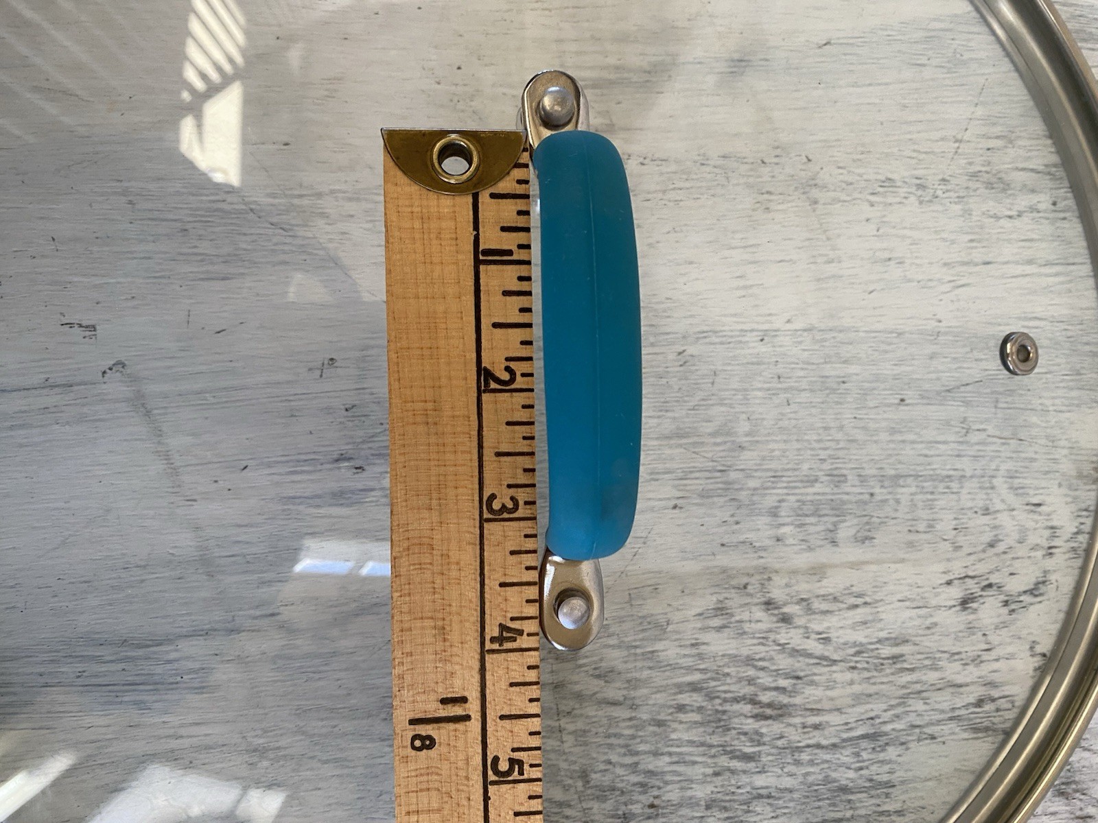 Pioneer Woman Ceramic Everyday Pan LID ONLY 13inches -33cm Safe Turquoise Handle