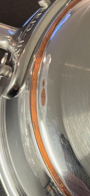 All-Clad 3-QT Copper Core 5-Ply Bonded Sauce pan with Lid.