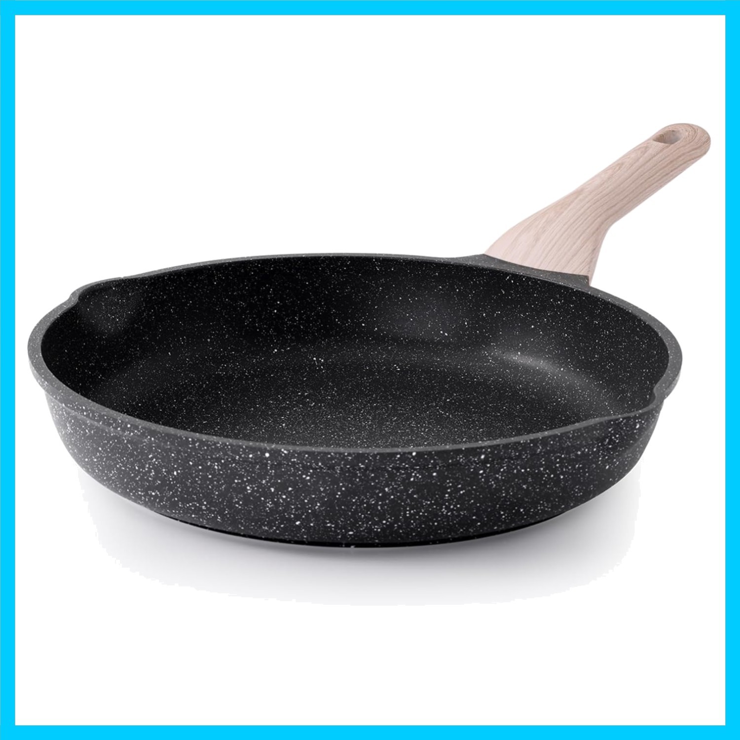 Nonstick Frying Pan, 12.5 Inch Large Skillet, Granite Cooking Pan, Healthy an…