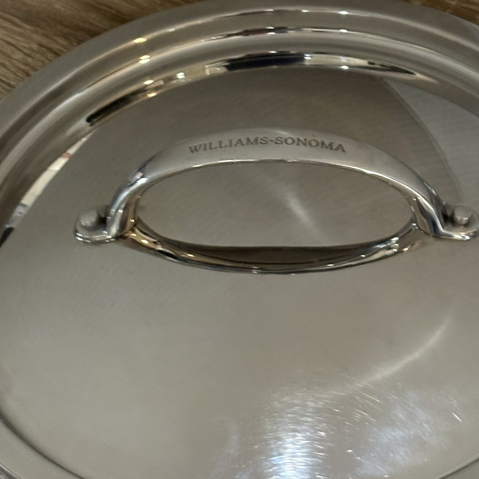 Williams Sonoma Stainless Steel Replacement Lid 10″ Diameter LID ONLY