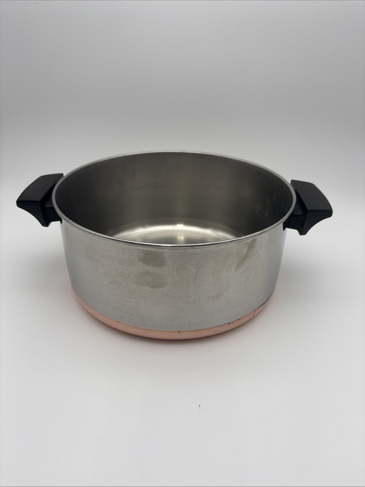 VTG Revere Ware 4 Qt Quart Stock Pot Soup Pan NO Lid Rome NY USA