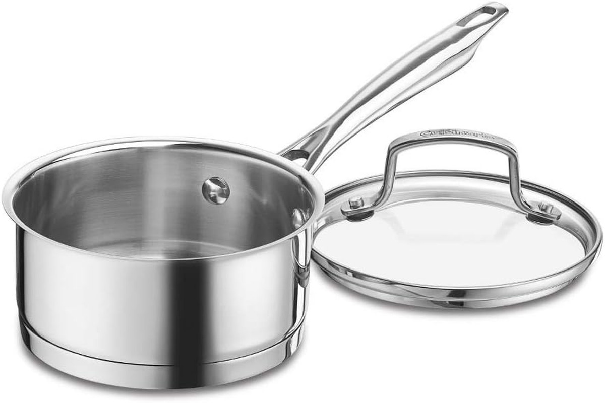 8919-14 Professional Series 1-Quart Saucepan with Cover, Stainless Steel, Mirror