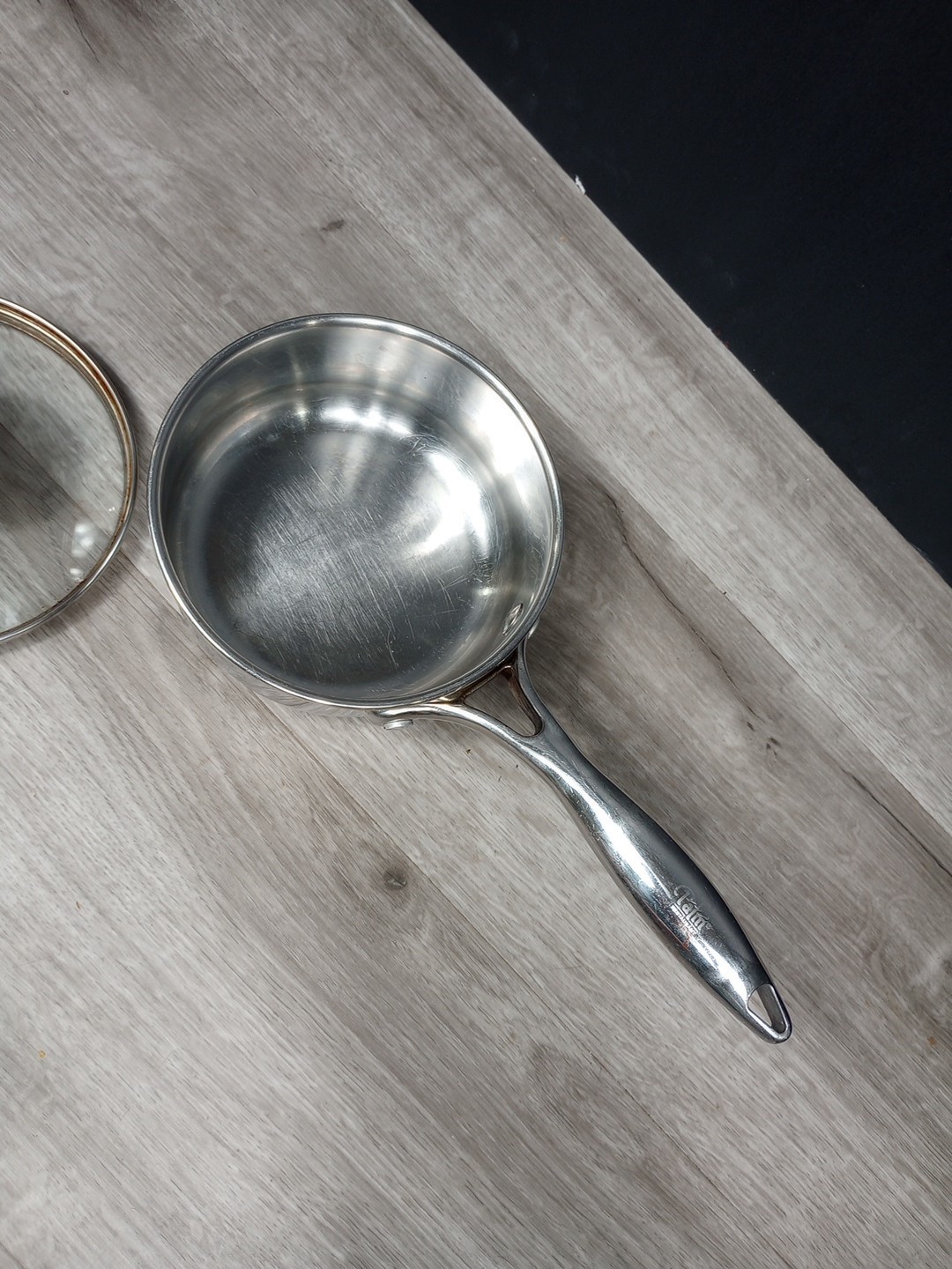 Palm Restaurant Stainless SteelTri-Ply Saucier Pan Pot w/ Lid Heavy Chef Quality