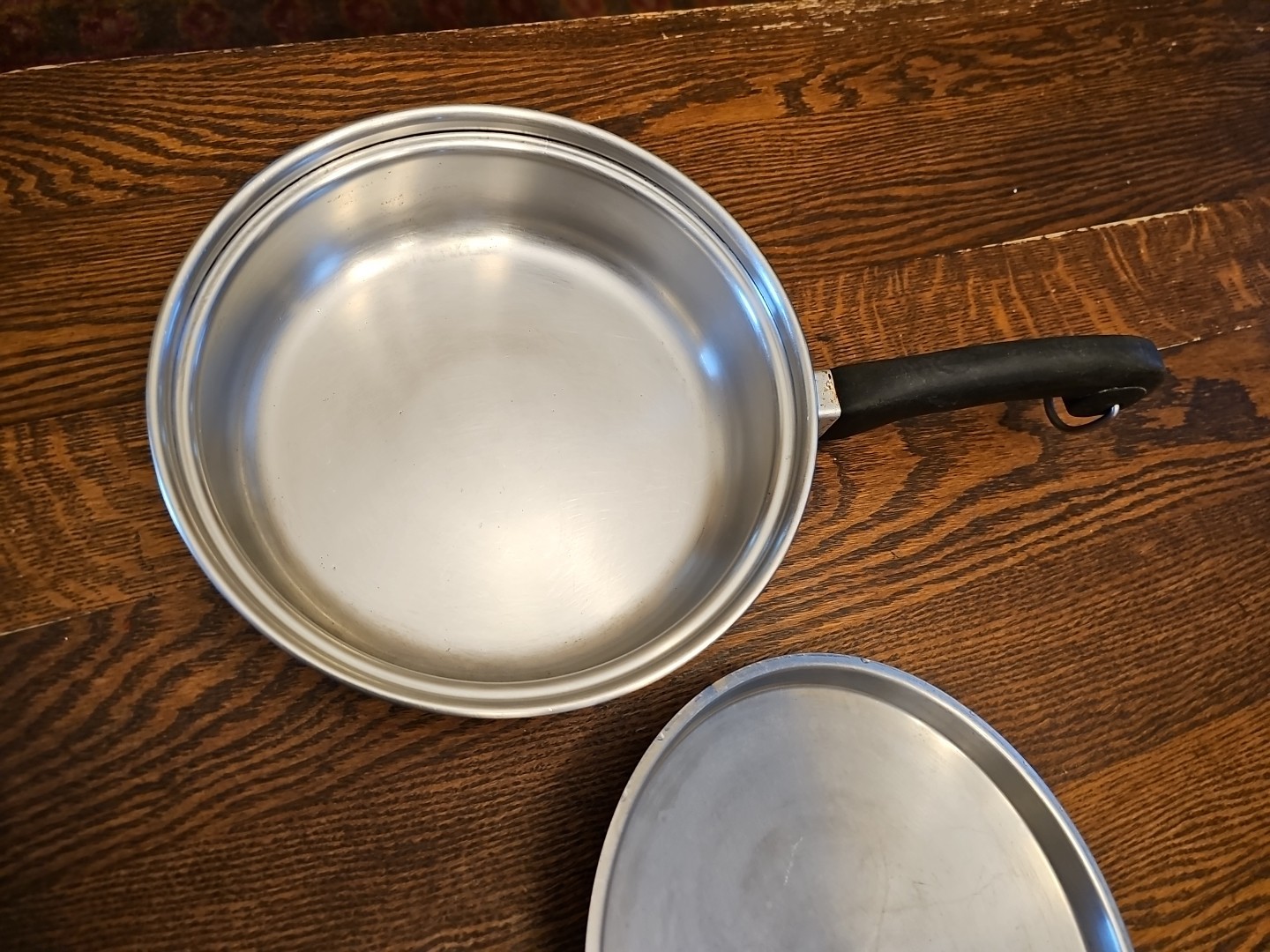 Saladmaster 9” Skillet Sautee Fry Pan T304S w/ Vented Vapo Lid
