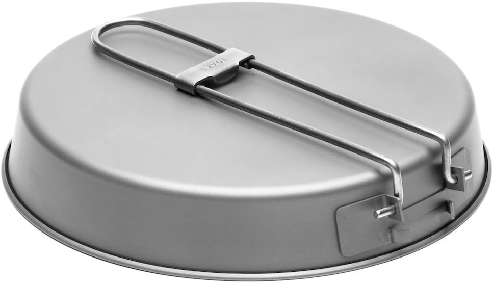 Titanium 6.5-Inch Camping Frying Pan – Lightweight, Durable, Foldable Handle