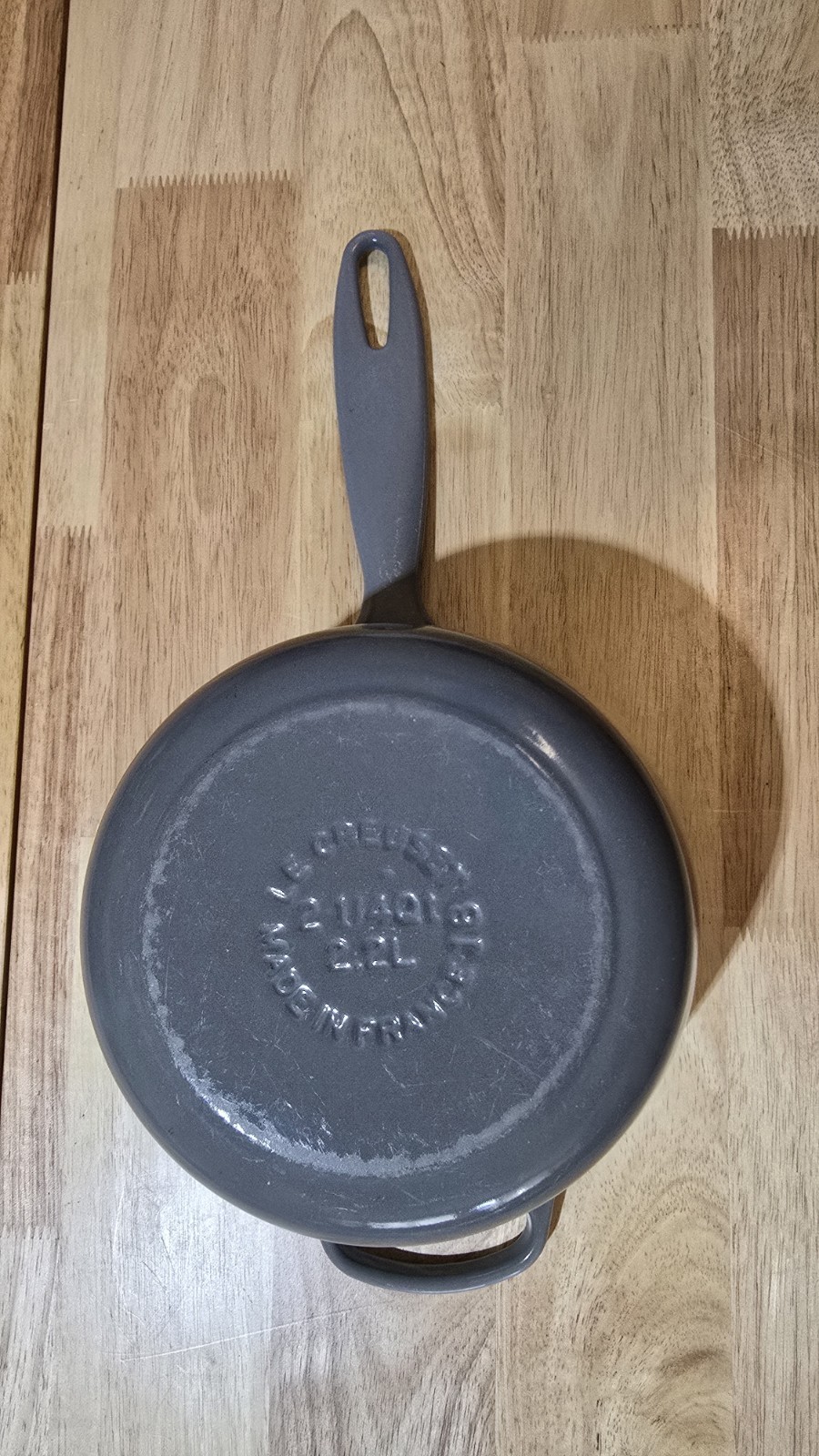 Le Creuset Signature Enameled Cast Iron Saucepan 2 1/4 Qt. Oyster #18