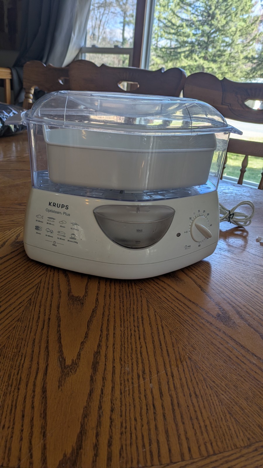 Krups Optisteam Plus Multipurpose Electric Steam Cooker Model 652- Tested Works