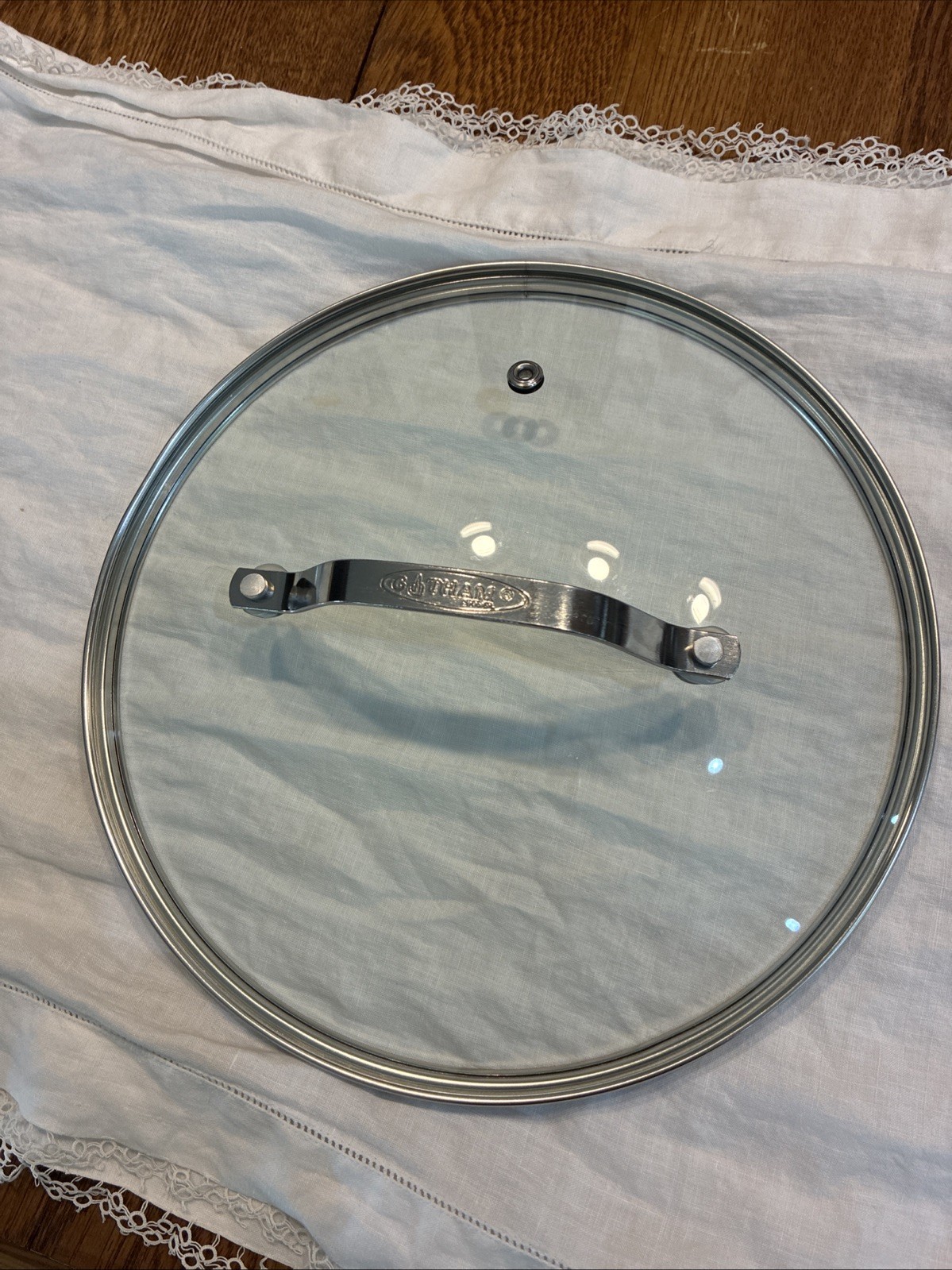Gotham Stainless Steel 9.25 9 1/4” Tempered Glass Pot Lid Only