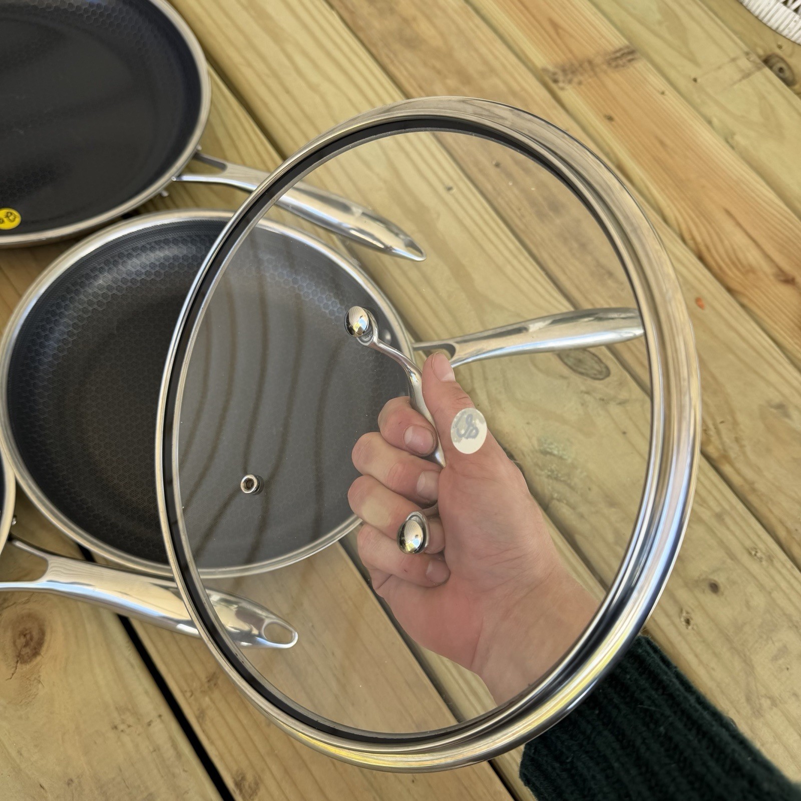 Hexclad Hybrid Cookware 6 Piece Set Preowned Great Condition