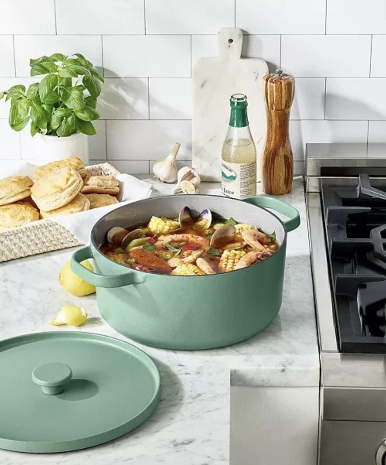 The Cellar Enameled Cast Iron 6-Qt. Dutch Oven