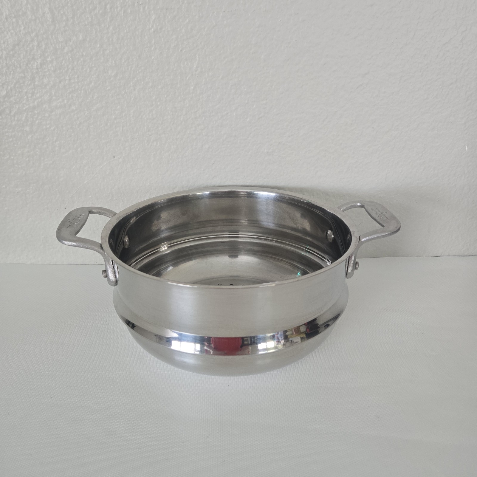 VINTAGE All-Clad Master Chef steamer Insert Stainless STEEL